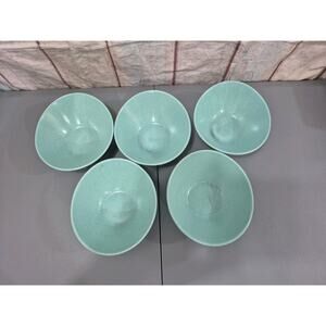 5 Vernon's Anytime Ware Imperial “Poppytrail” or “Showstopper” soup/cereal bowls